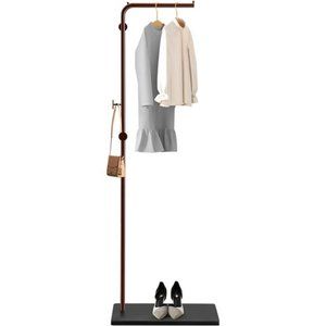 Metal Coat Rack Freestanding, Coat Rack Stand with Marble Base, 67” (Brown)